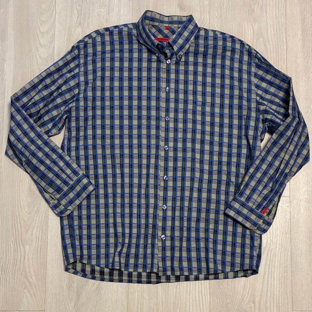 🔥BUNDLESALE Men’s L Signum Stylish Plaid Shirt NWOT